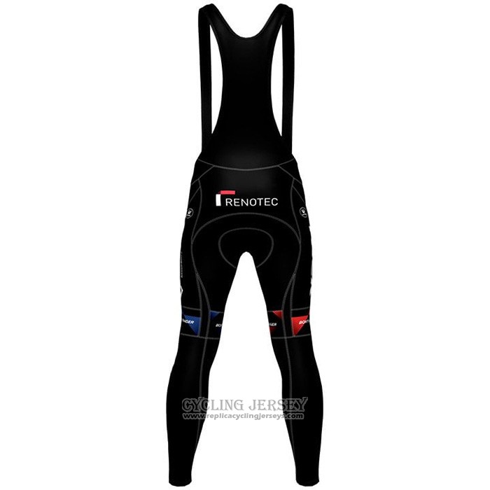 2021 Cycling Jersey Trek Black Red Blue Long Sleeve And Bib Tight